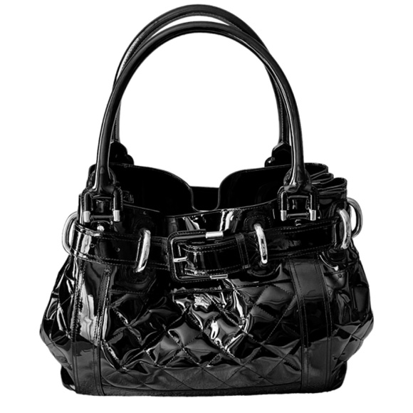 Burberry Handbags - Authentic BURBERRY Quilted Patent Leather Large Prorsum Beaton Bag |  Black